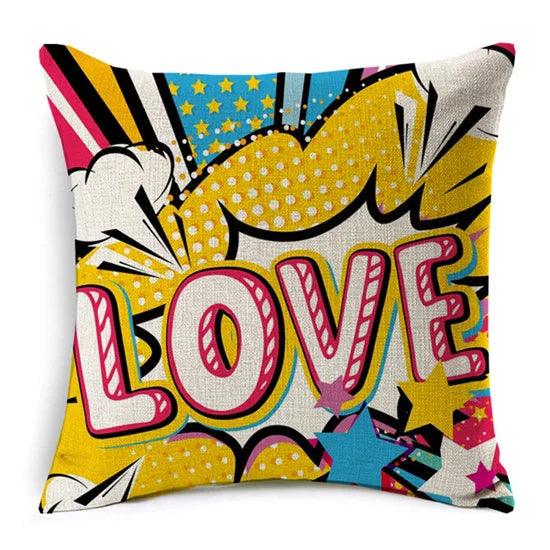American POP Art Cushion Covers Ziggy's Pop Toy Shoppe