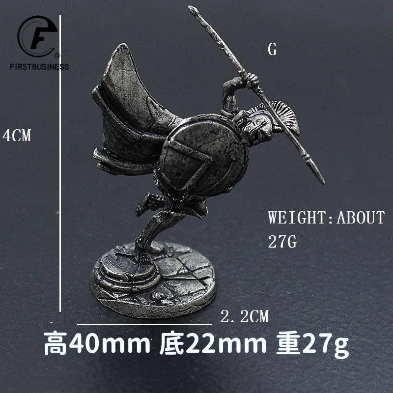 Ancient Spartan Hoplite Warrior Thrusting Spear Miniature Figurine Ziggy's Pop Toy Shoppe