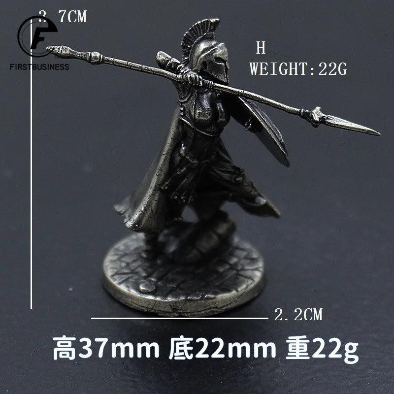 Ancient Spartan Hoplite Warrior Thrusting Spear Miniature Figurine Ziggy's Pop Toy Shoppe