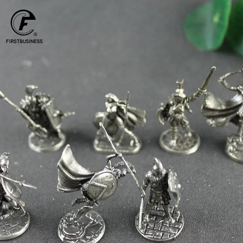 Ancient Spartan Hoplite Warrior in Spear Defense Miniature Figurine Ziggy's Pop Toy Shoppe