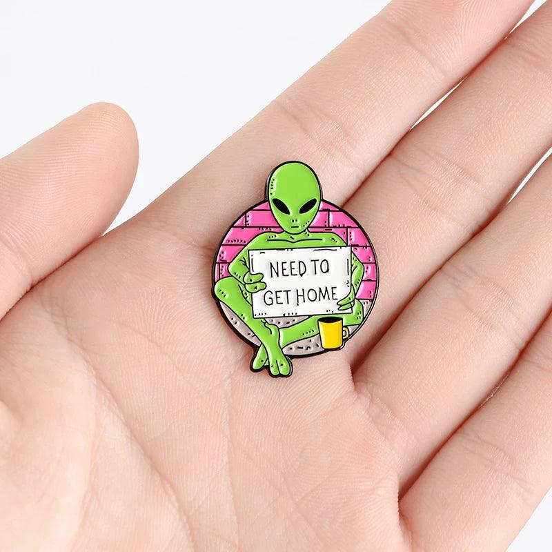 Begging E.T. Enamel Pin Ziggy's Pop Toy Shoppe