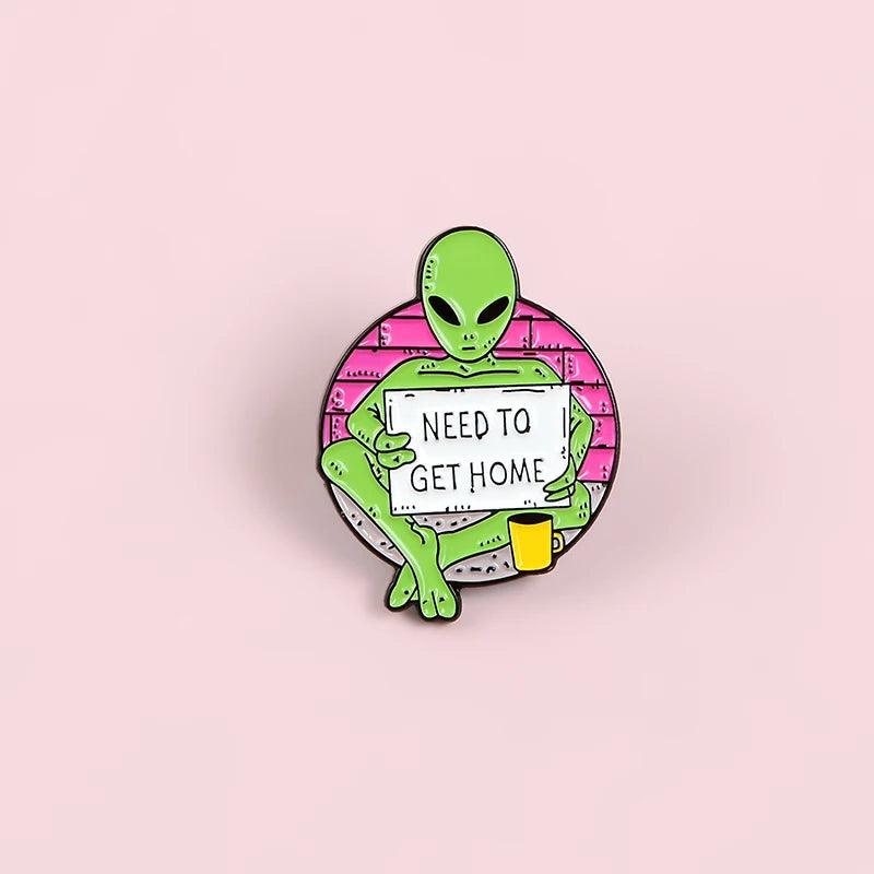 Begging E.T. Enamel Pin Ziggy's Pop Toy Shoppe