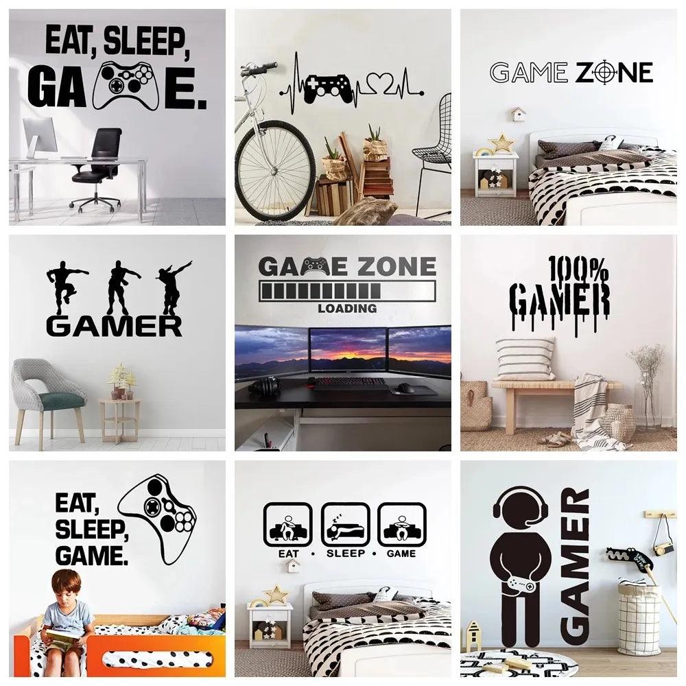 Carved Gamer Vinyl Wall Decals Ziggy's Pop Toy Shoppe