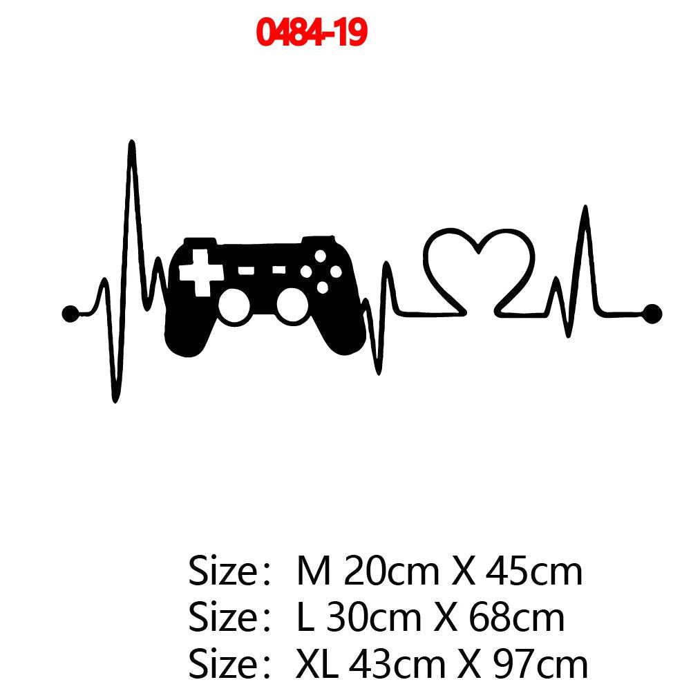 Carved Gamer Vinyl Wall Decals Ziggy's Pop Toy Shoppe