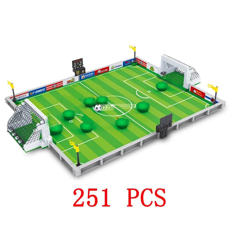City Soccer Field Building Blocks Set Ziggy's Pop Toy Shoppe