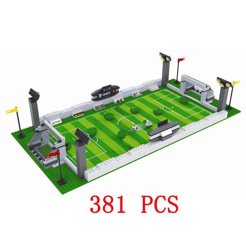City Soccer Field Building Blocks Set Ziggy's Pop Toy Shoppe