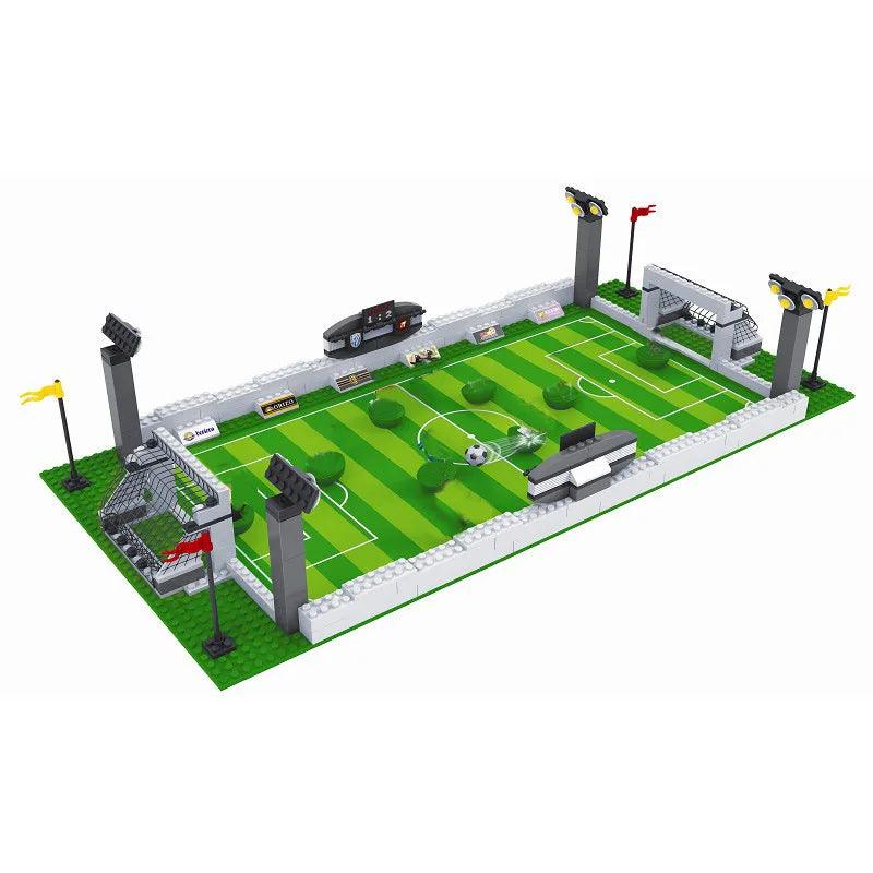 City Soccer Field Building Blocks Set Ziggy's Pop Toy Shoppe