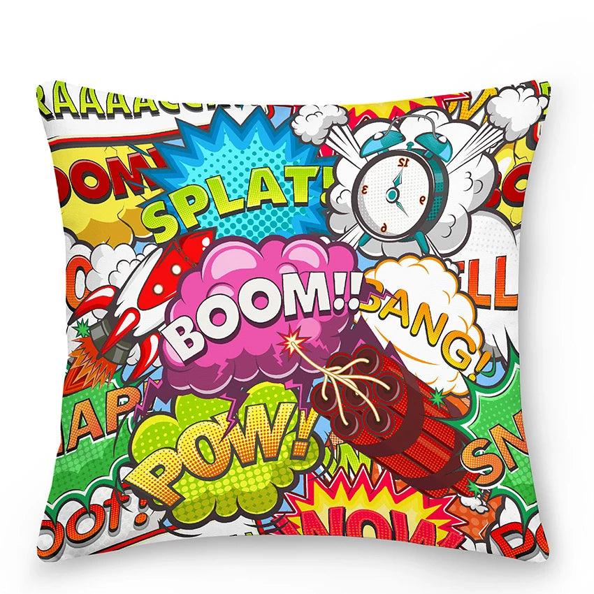 Comic Book Action Pillowcases Ziggy's Pop Toy Shoppe