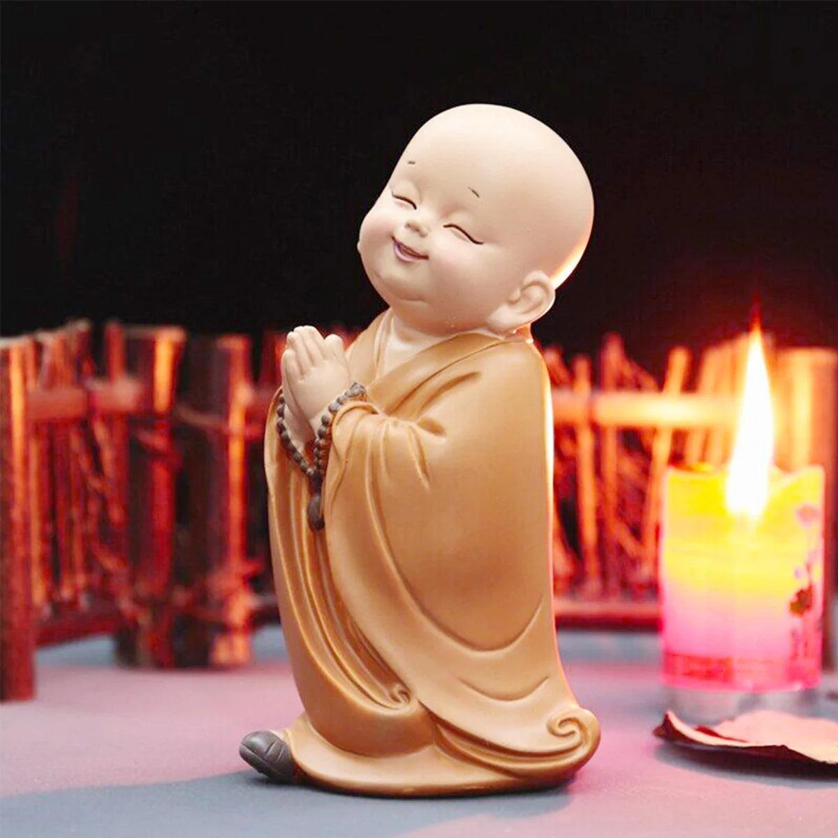 Cute Little Kung Fu Monk Figurines - 7 Styles Ziggy's Pop Toy Shoppe