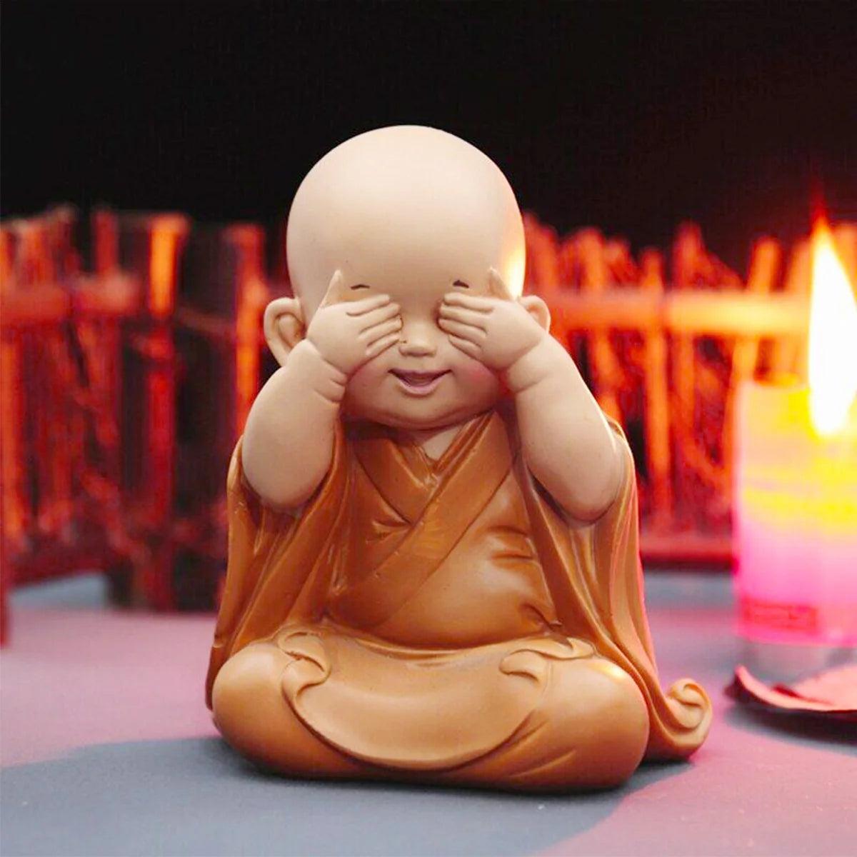Cute Little Kung Fu Monk Figurines - 7 Styles Ziggy's Pop Toy Shoppe