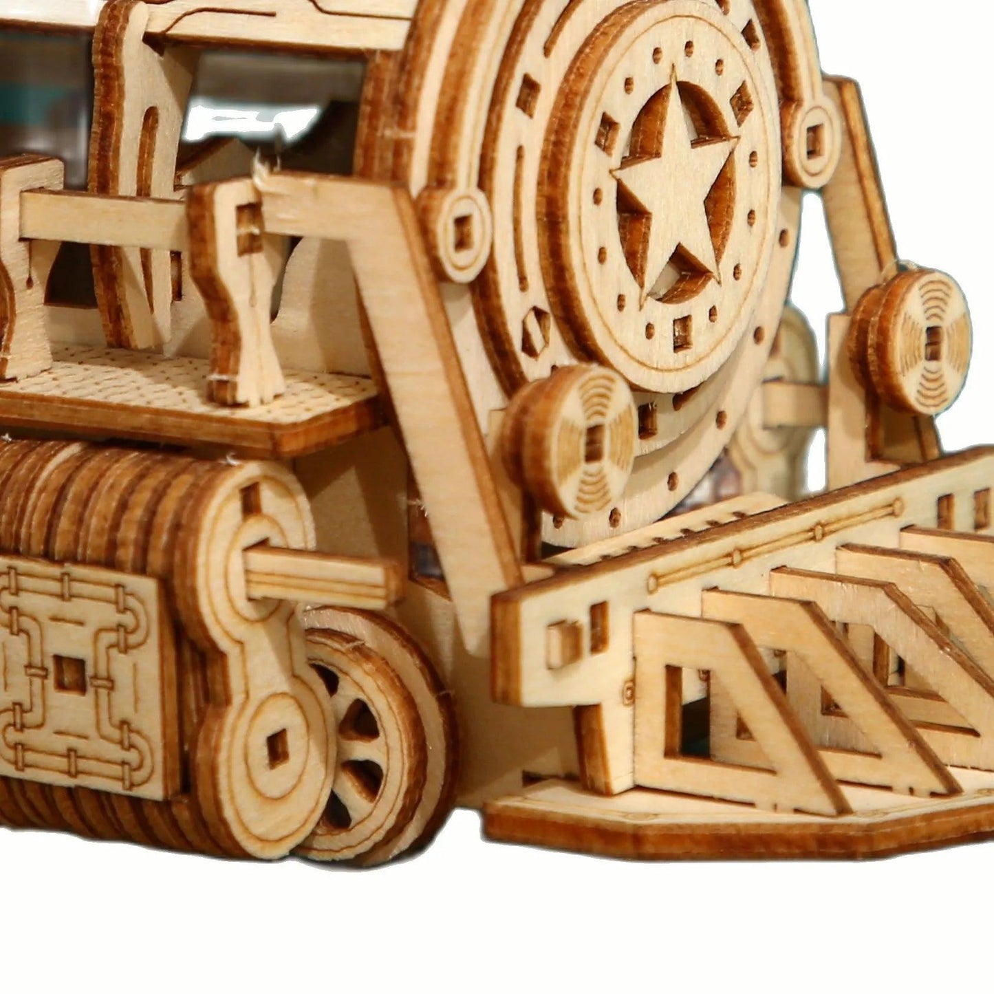 DIY 3D Wooden Locomotive Model Ziggy's Pop Toy Shoppe