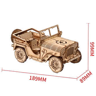 DIY 3D Wooden Military Vehicle Model Ziggy's Pop Toy Shoppe
