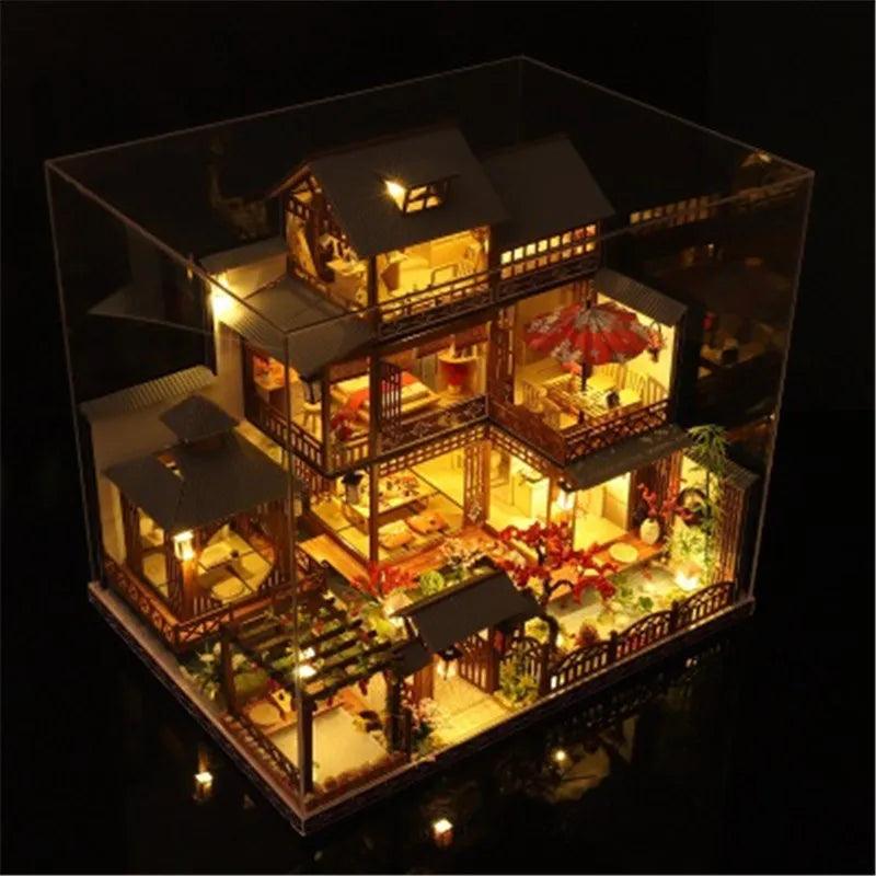 DIY Wooden Dollhouse Japanese Doll Houses with Furniture Ziggy's Pop Toy Shoppe