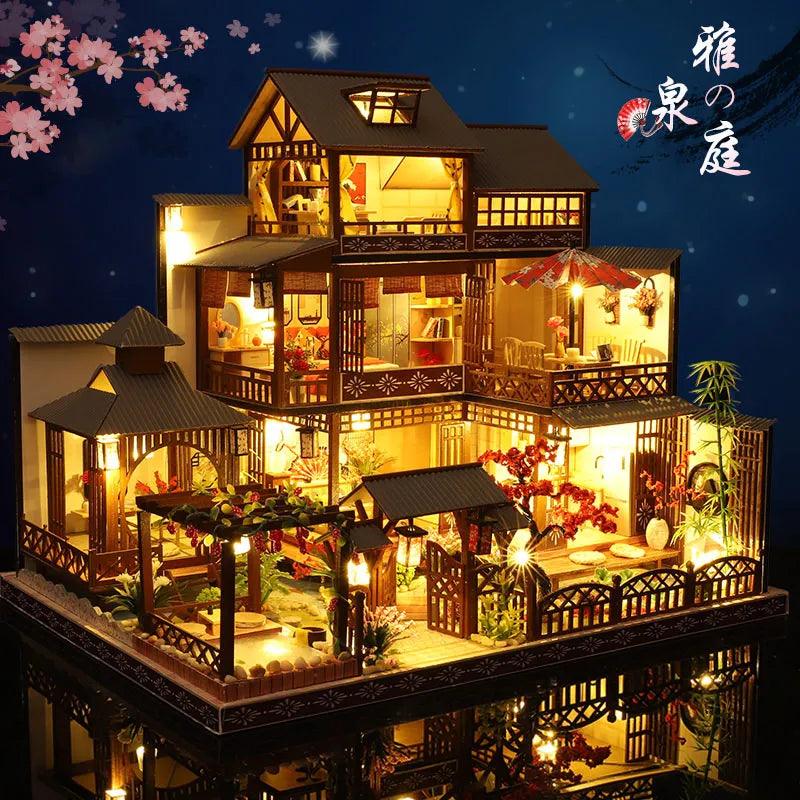 DIY Wooden Dollhouse Japanese Doll Houses with Furniture Ziggy's Pop Toy Shoppe