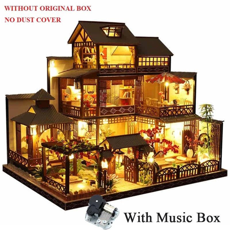 DIY Wooden Dollhouse Japanese Doll Houses with Furniture Ziggy's Pop Toy Shoppe