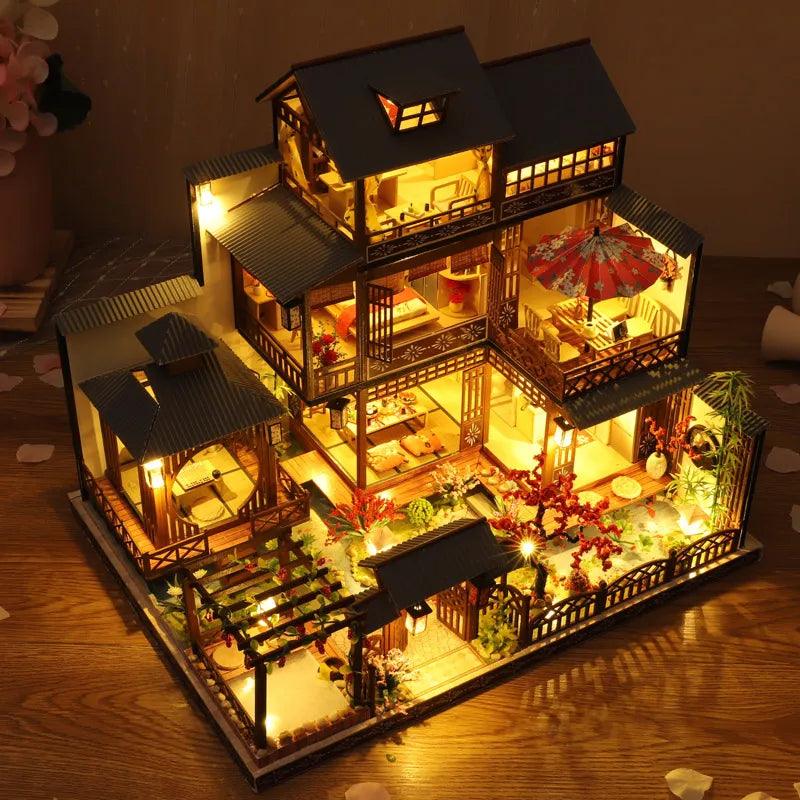 DIY Wooden Dollhouse Japanese Doll Houses with Furniture Ziggy's Pop Toy Shoppe