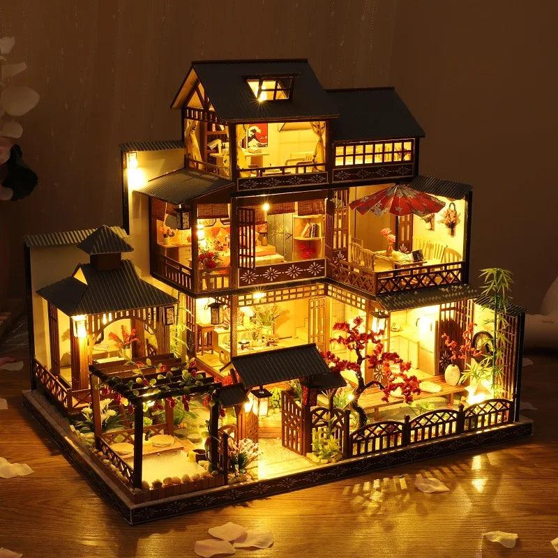 DIY Wooden Dollhouse Japanese Doll Houses with Furniture Ziggy's Pop Toy Shoppe
