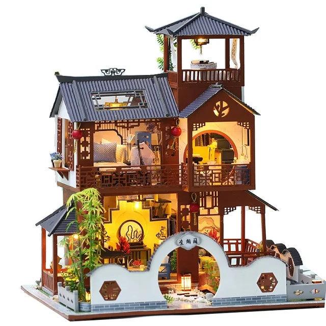 DIY Wooden Dollhouse Japanese Doll Houses with Furniture Ziggy's Pop Toy Shoppe