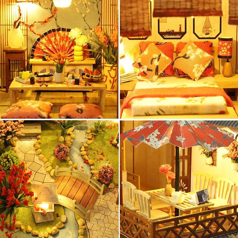 DIY Wooden Dollhouse Japanese Doll Houses with Furniture Ziggy's Pop Toy Shoppe