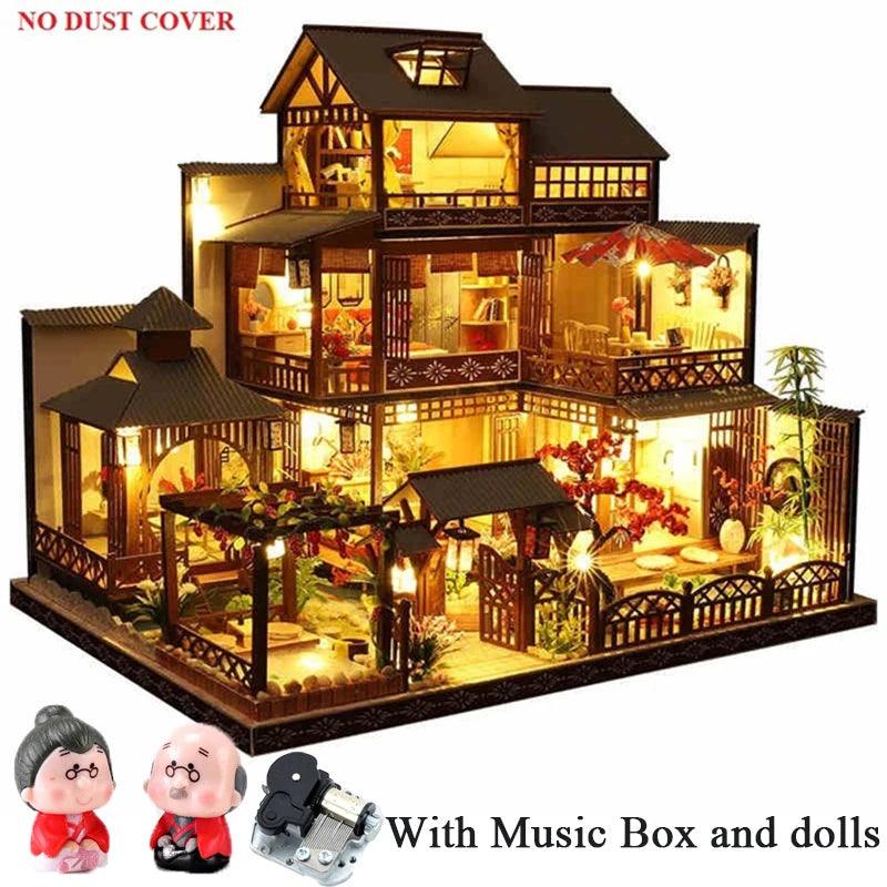DIY Wooden Dollhouse Japanese Doll Houses with Furniture Ziggy's Pop Toy Shoppe