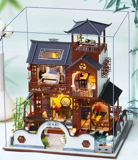 DIY Wooden Dollhouse Japanese Doll Houses with Furniture Ziggy's Pop Toy Shoppe