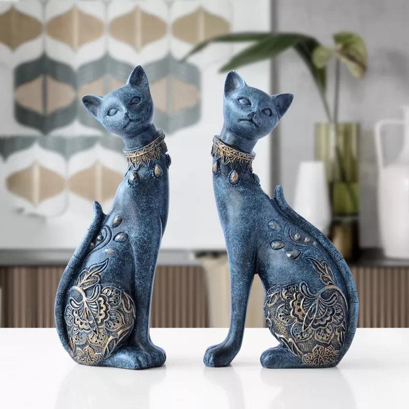 Figurine Decorative Resin Cat Statues Ziggy's Pop Toy Shoppe