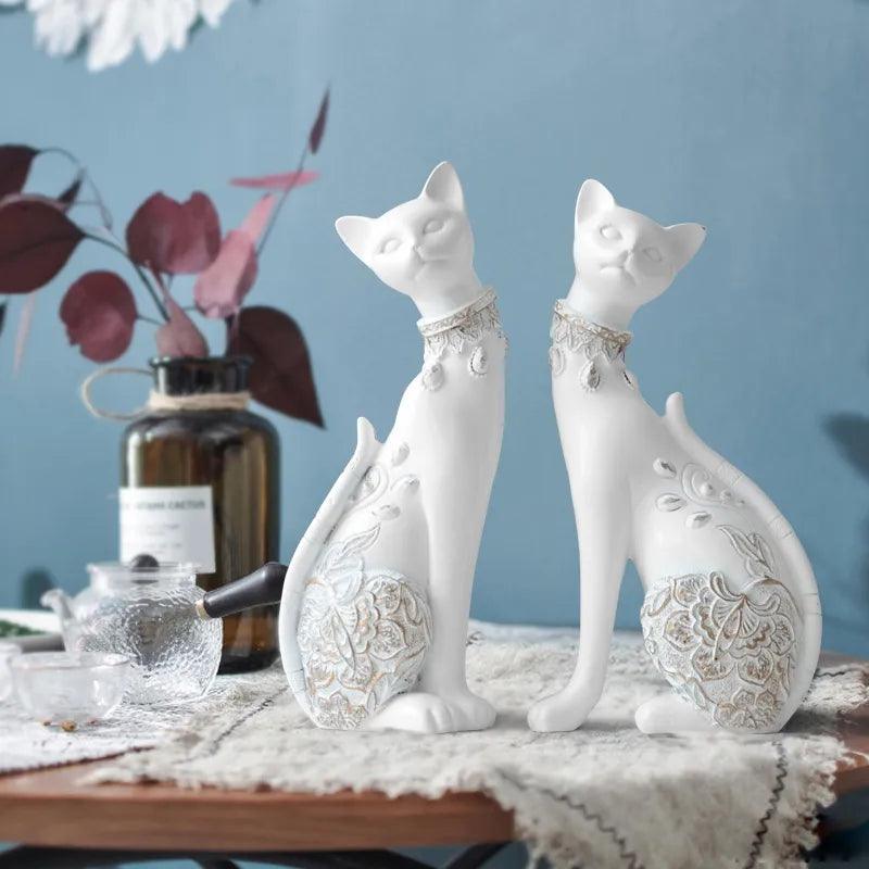 Figurine Decorative Resin Cat Statues Ziggy's Pop Toy Shoppe