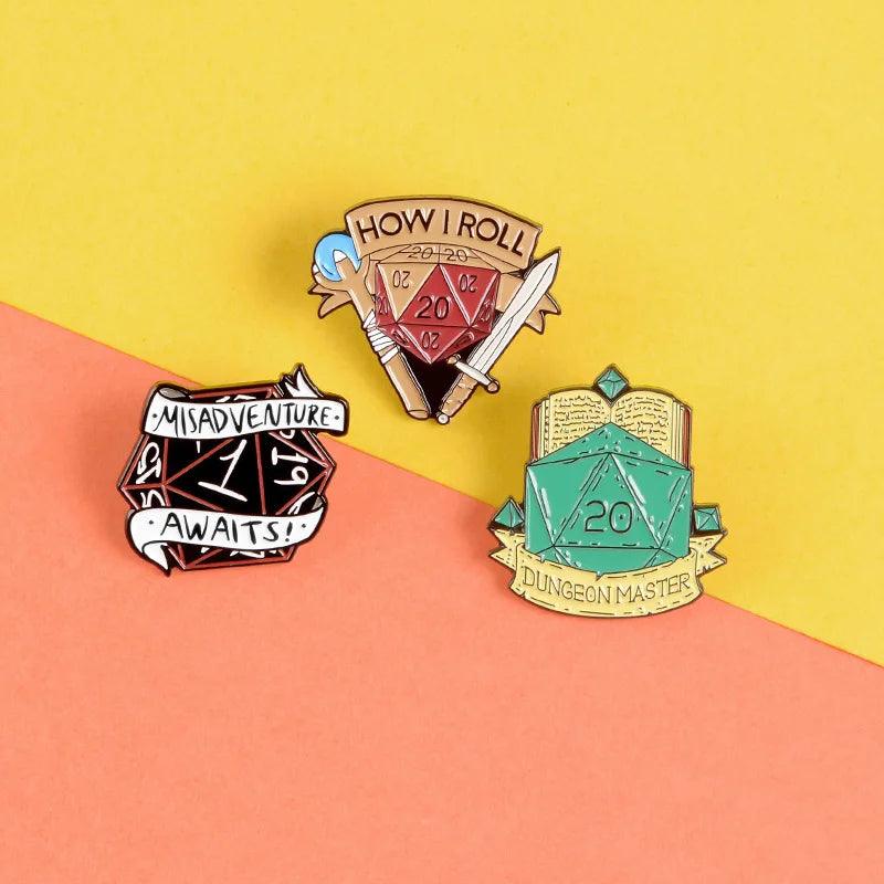 RPG Gamer Enamel Pins