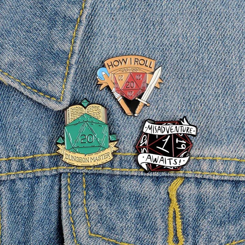 RPG Gamer Enamel Pins