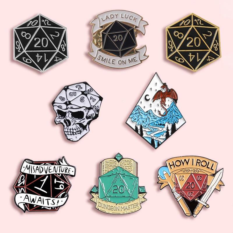 RPG Gamer Enamel Pins