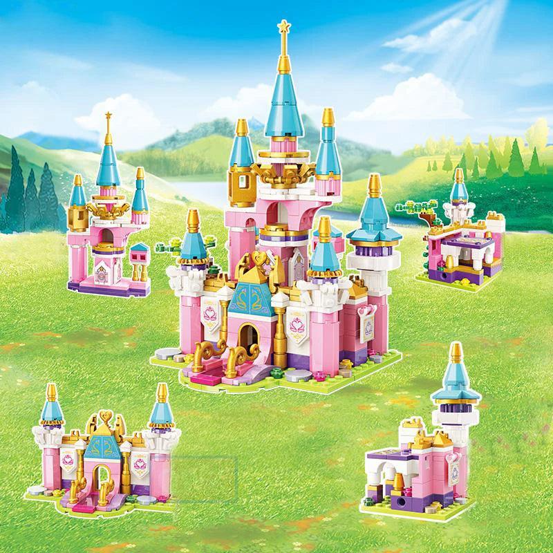 Fairy Tale Swan Castle and Accessories Building Block Sets