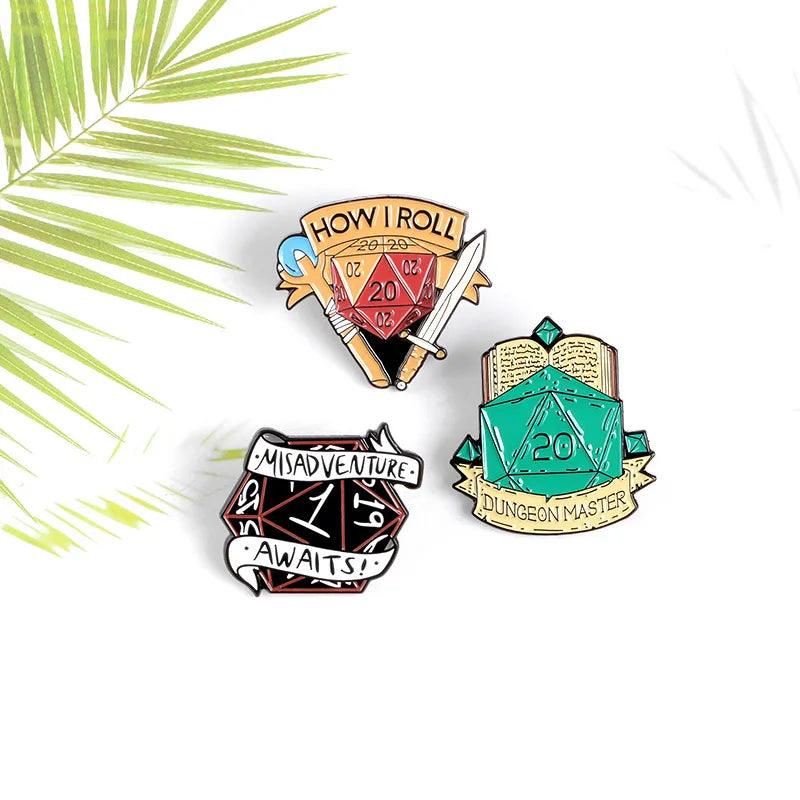 RPG Gamer Enamel Pins