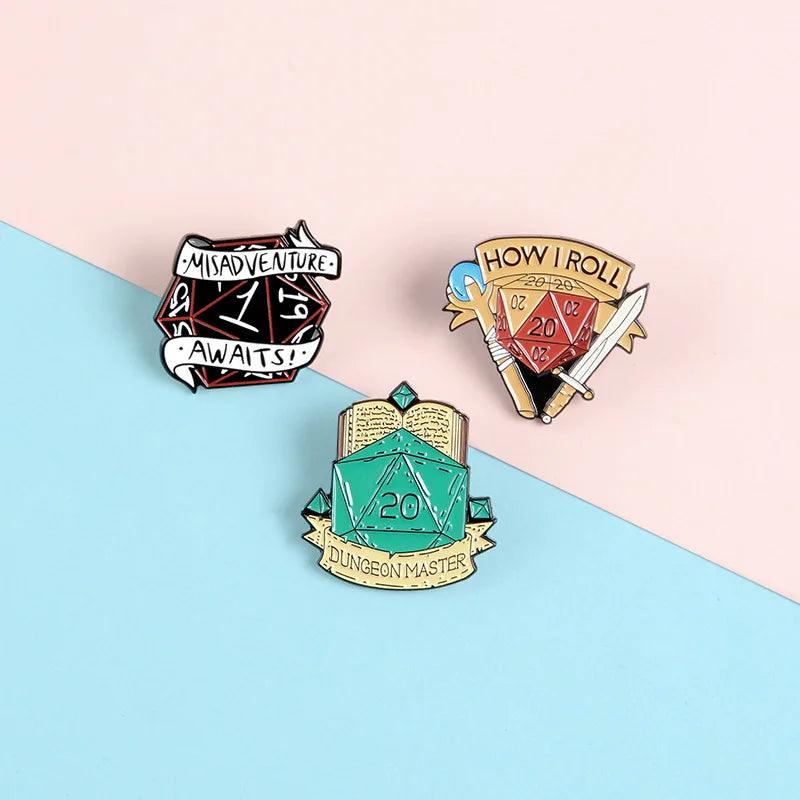 RPG Gamer Enamel Pins