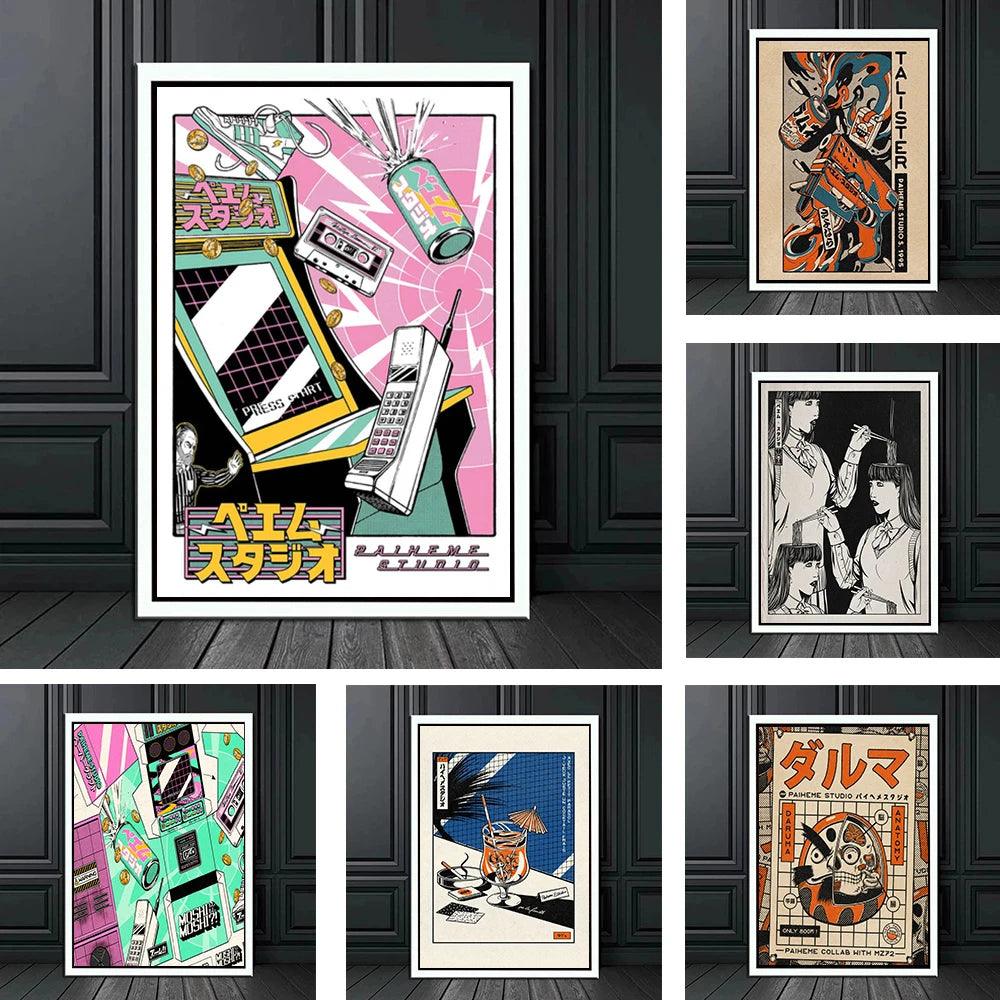 Japanese Anime Cocktail Street Art Classic Poster Ziggy's Pop Toy Shoppe