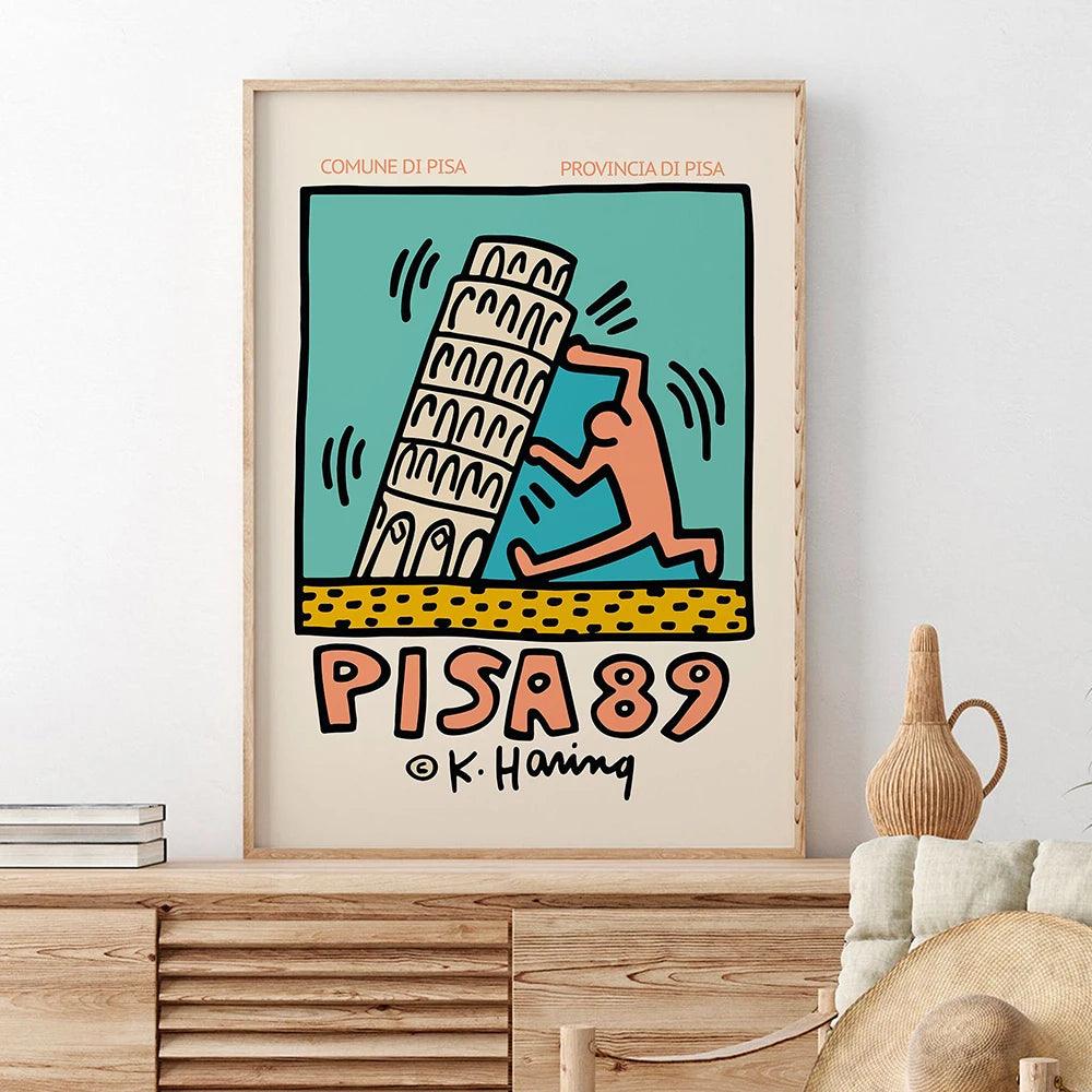Keith Haring Party of Life Pop Art Canvas Ziggy's Pop Toy Shoppe
