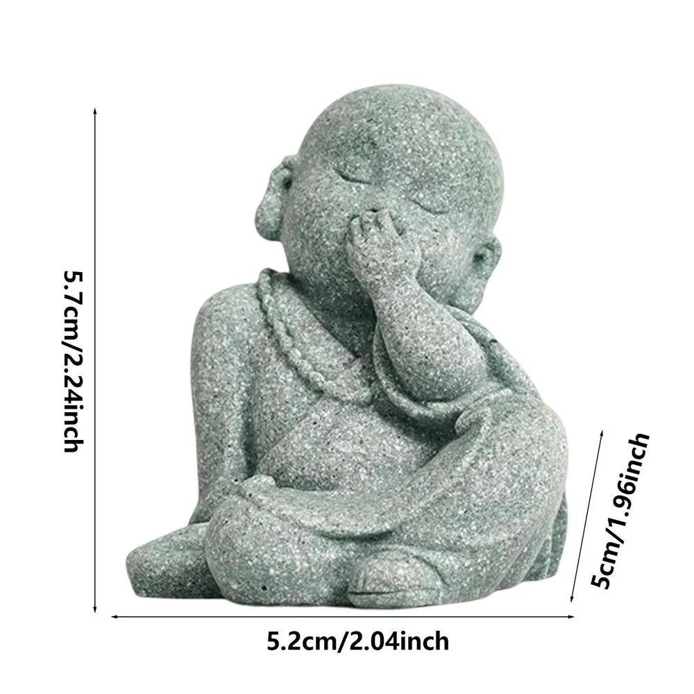 Mini Kung Fu Monk Statues for Garden or Fish Tanks Ziggy's Pop Toy Shoppe