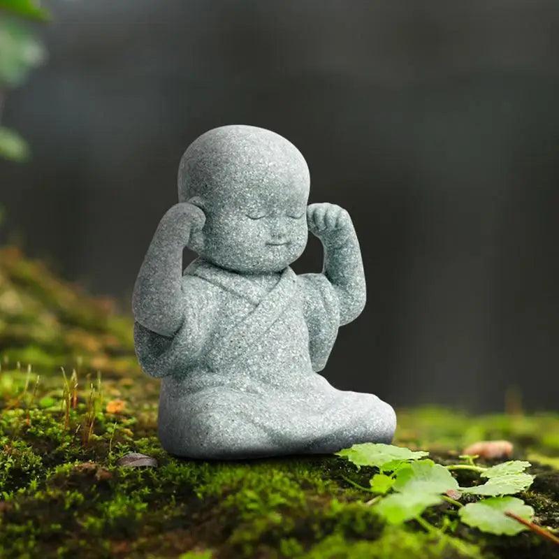 Mini Kung Fu Monk Statues for Garden or Fish Tanks Ziggy's Pop Toy Shoppe