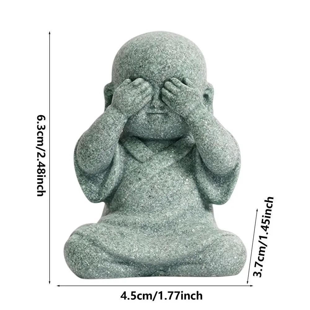 Mini Kung Fu Monk Statues for Garden or Fish Tanks Ziggy's Pop Toy Shoppe