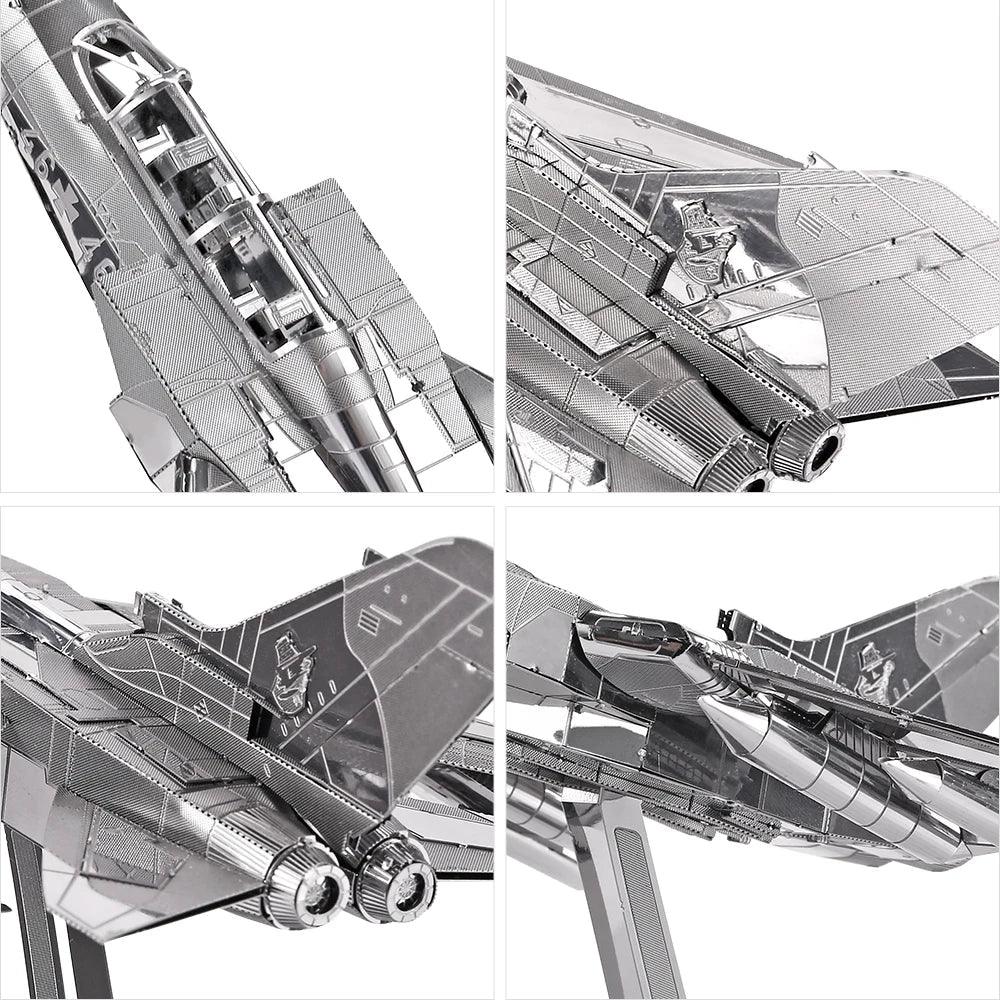 Piececool 3D Metal Tornado Fighter Jet Model Ziggy's Pop Toy Shoppe