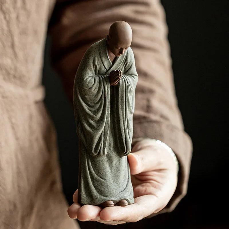 Praying and Wishing Zen Monk Figurines Ziggy's Pop Toy Shoppe