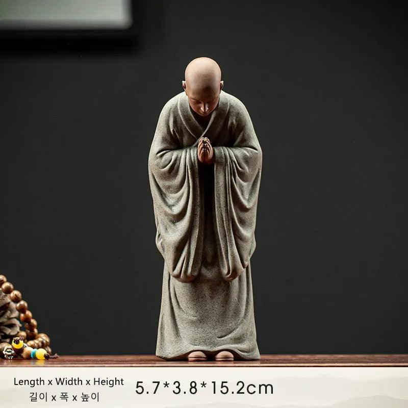 Praying and Wishing Zen Monk Figurines Ziggy's Pop Toy Shoppe