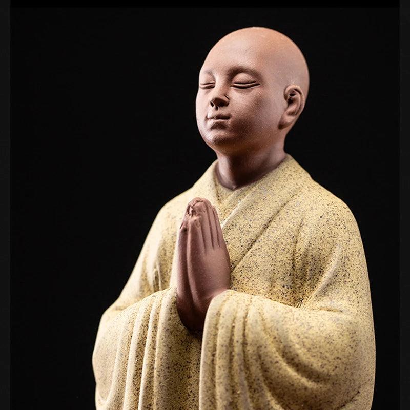 Praying and Wishing Zen Monk Figurines Ziggy's Pop Toy Shoppe