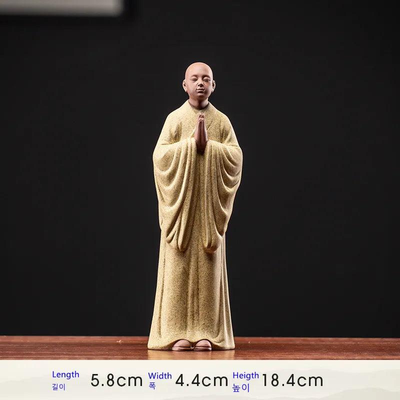 Praying and Wishing Zen Monk Figurines Ziggy's Pop Toy Shoppe