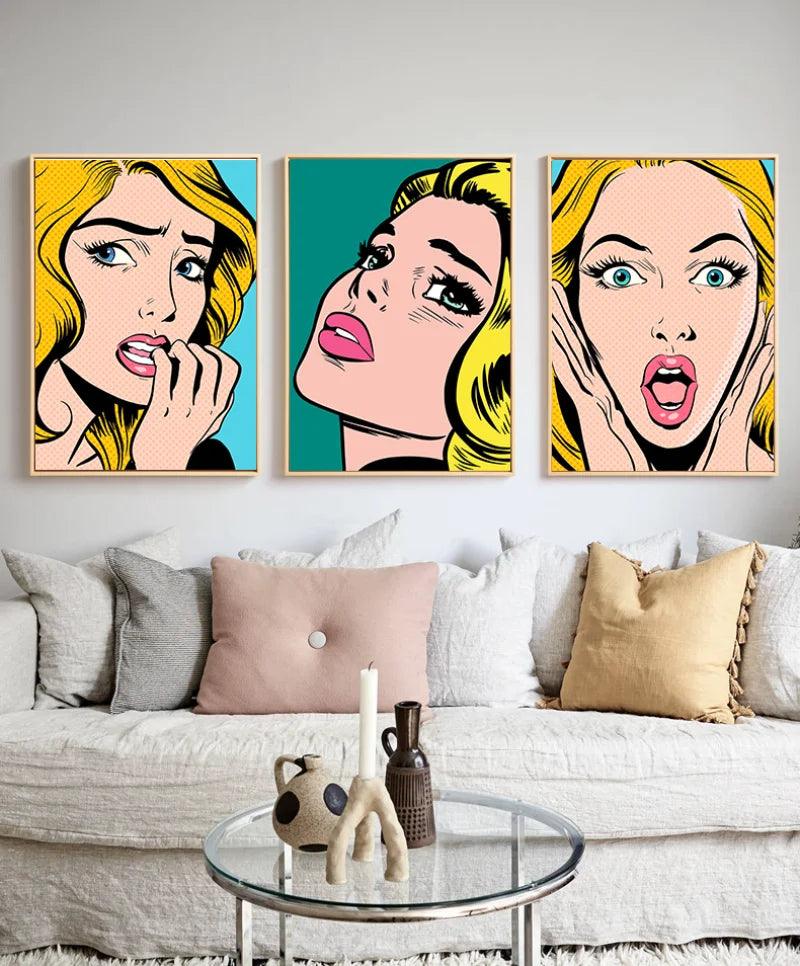 Retro Comics Pop Art TG050-18 Suspense Multi-Frame Poster Ziggy's Pop Toy Shoppe