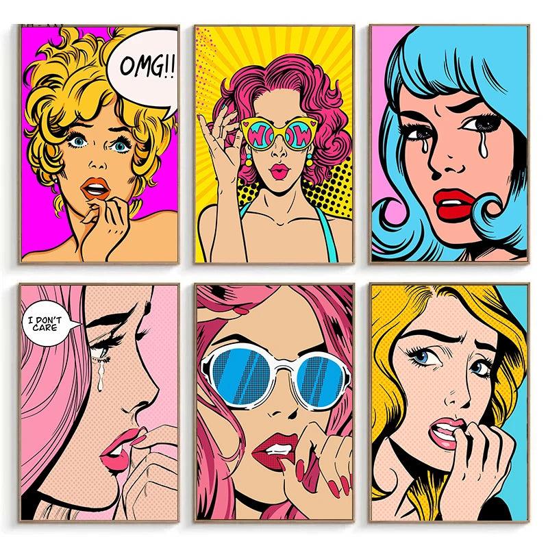 Retro Comics Pop Art TG050-18 Suspense Multi-Frame Poster Ziggy's Pop Toy Shoppe