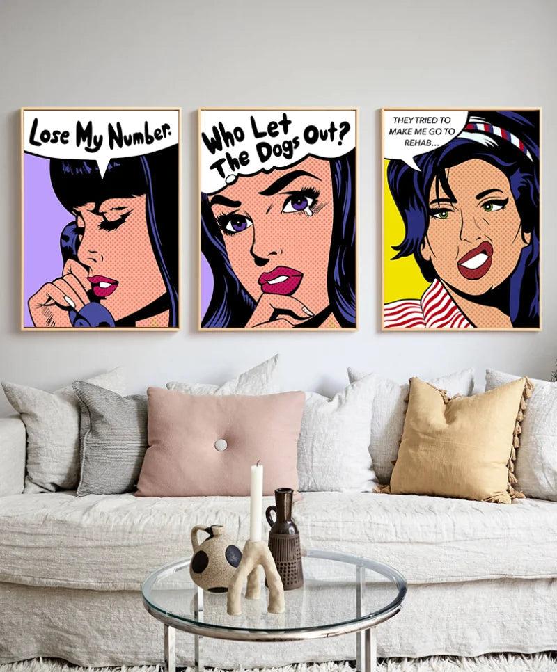 Retro Comics Pop Art TG050-18 Suspense Multi-Frame Poster Ziggy's Pop Toy Shoppe