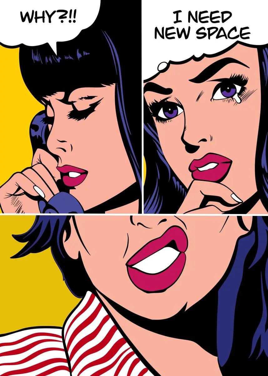 Retro Comics Pop Art TG050-18 Suspense Multi-Frame Poster Ziggy's Pop Toy Shoppe