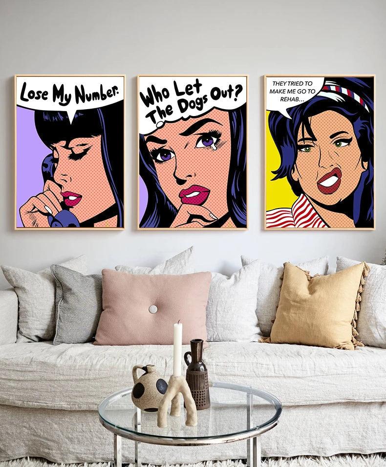 Retro Comics Pop Art TG050-18 Suspense Multi-Frame Poster Ziggy's Pop Toy Shoppe