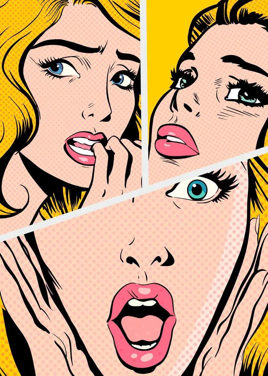 Retro Comics Pop Art TG050-18 Suspense Multi-Frame Poster Ziggy's Pop Toy Shoppe