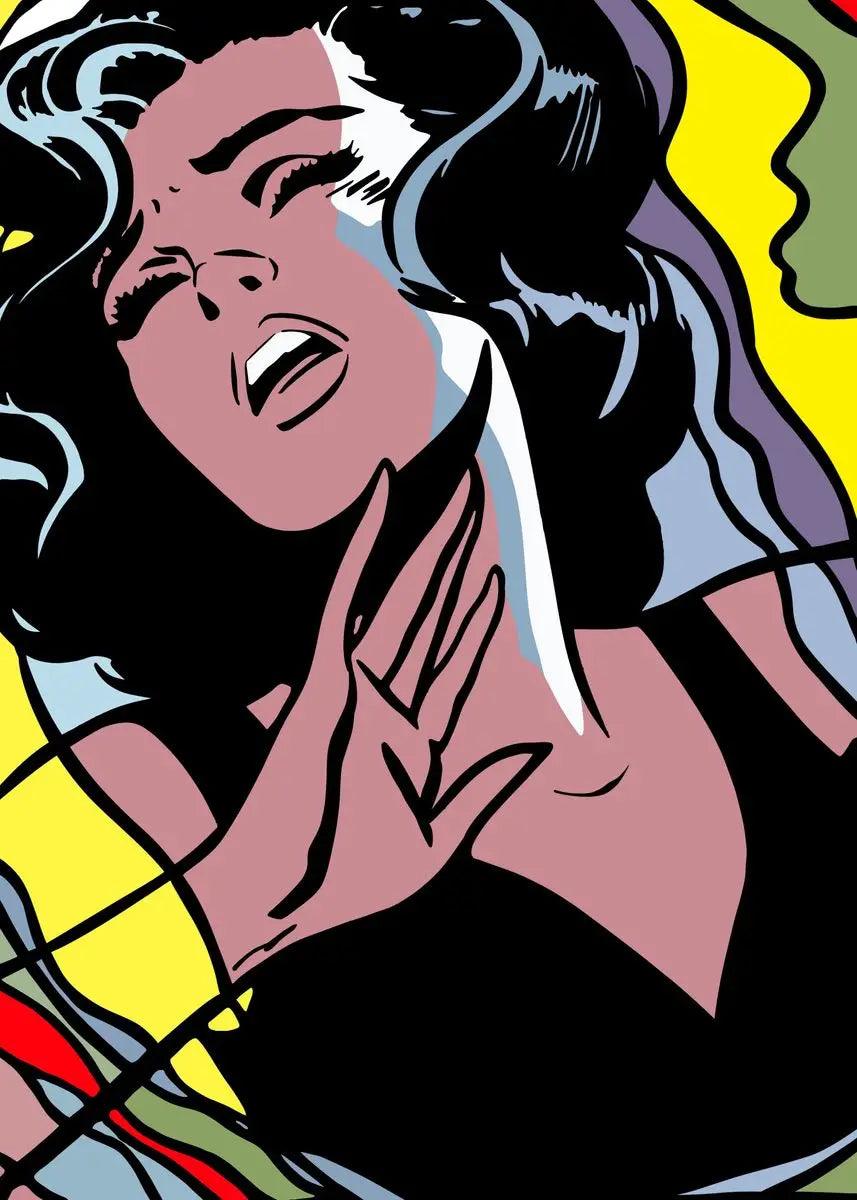 Retro Comics Pop Art TG050-6 Crying Girl Poster Ziggy's Pop Toy Shoppe